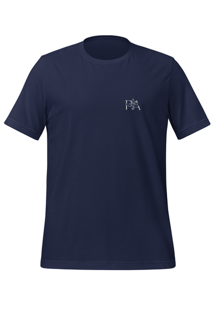 Men’s Luxury Navy Embroidered T-Shirt – P. ANCHOR Logo – Greek Island Resortwear