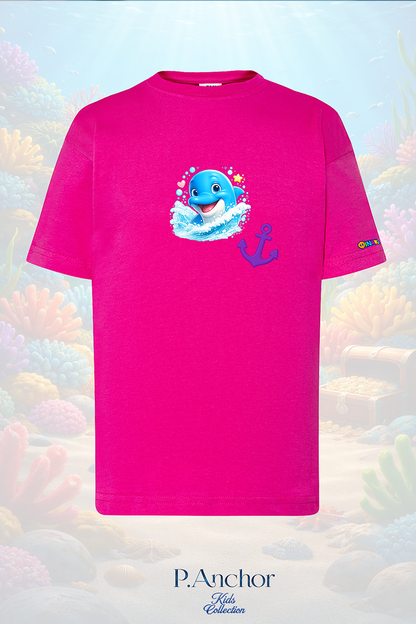 Finaki & The Magical Sea – Kids T-Shirt | Fuchsia Edition | Ages 3-4