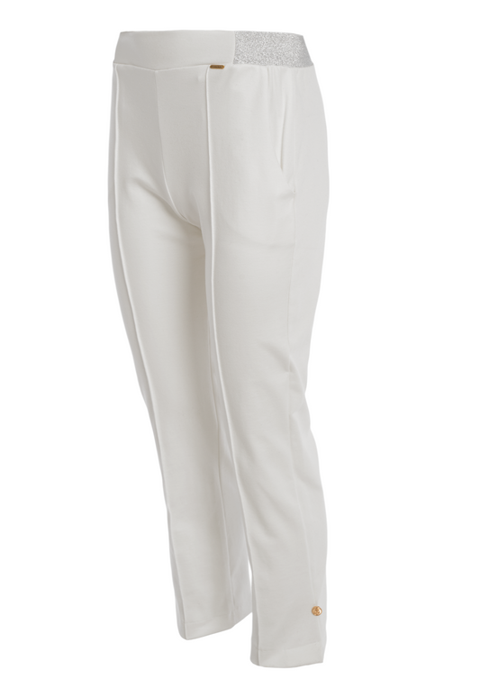 White Navy Style Trousers