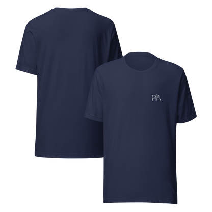 Men’s Luxury Navy Embroidered T-Shirt – P. ANCHOR Logo – Greek Island Resortwear